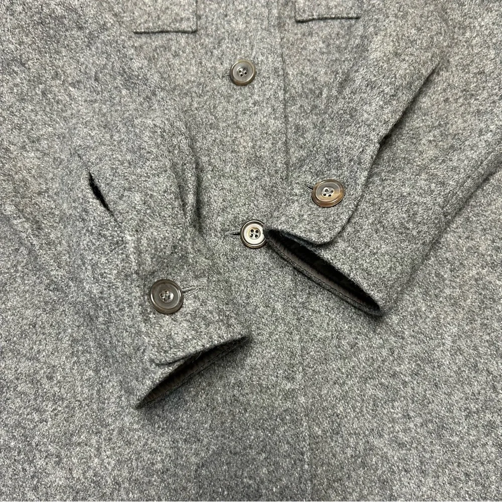 Jil Sander classic wool shirt jacket in gray Women’s Size 34 or US Small - Picture 7 of 12